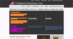 Desktop Screenshot of coldsteelsolutionsincorporated.com